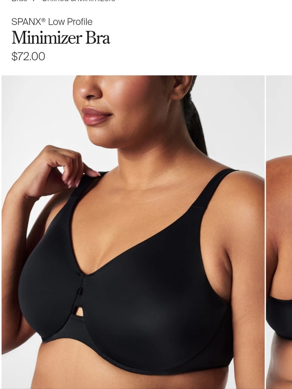 SPANX Low-Profile Minimizer Bra — Black